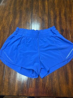 lululemon athletica hotty hot cobalt blue athletic shorts